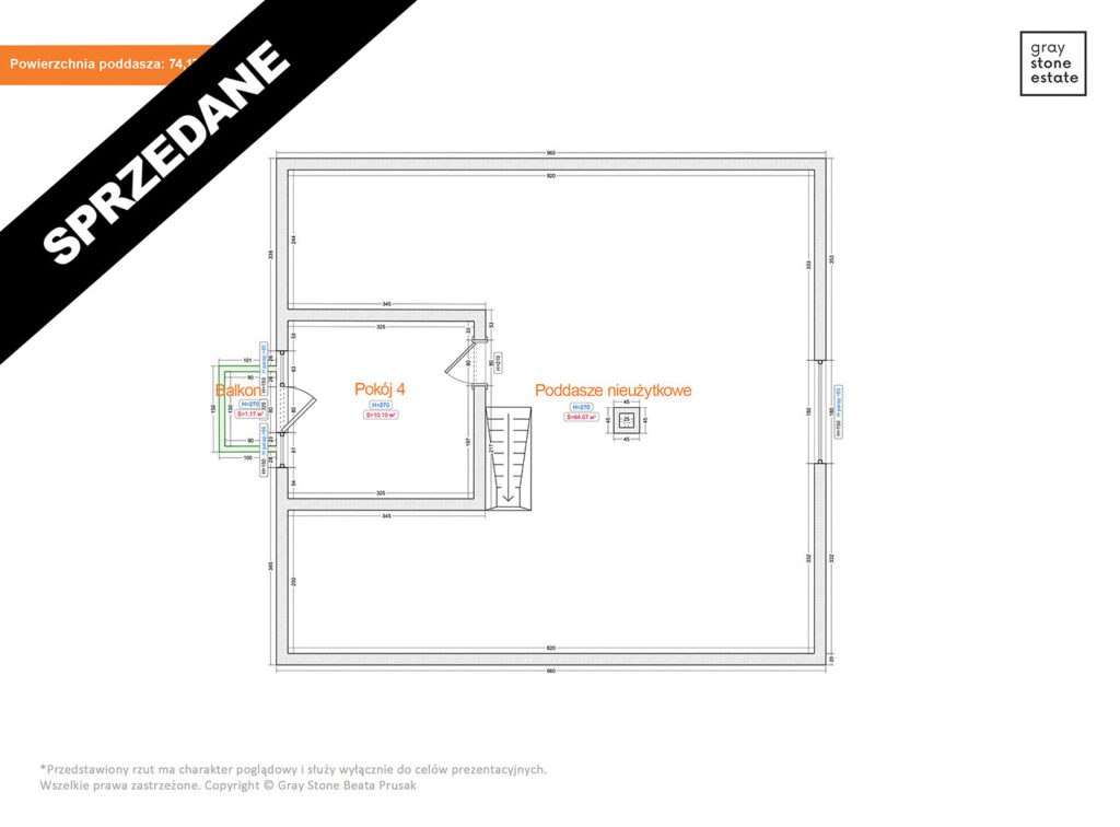 Krasne Potockie - poddasze_wynik